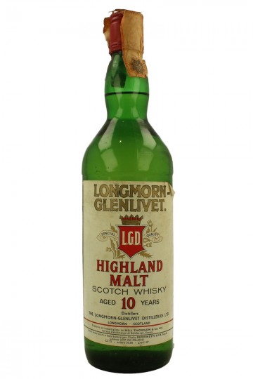 LONGMORN Highland  Malt 10yo Bot.60/70's 75cl 40% OB  - Hill Thomson- Giovinetti import