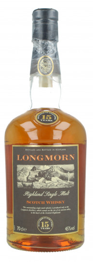 Longmorn Speyside Scotch Whisky 15 years old Bot in The 90's early 2000 70cl 45% OB-