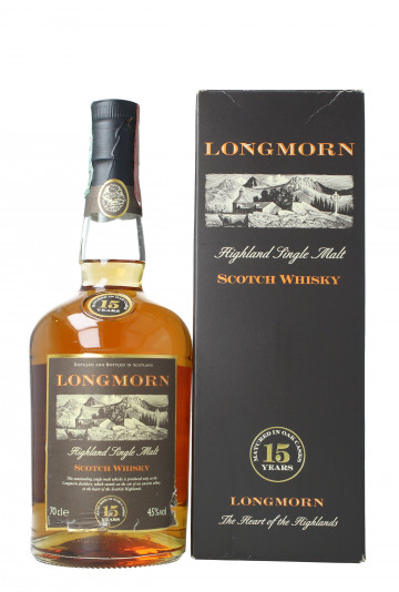 Longmorn  Speyside  Scotch Whisky 15yo Bot.Late 90's early 2000 70cl 45%