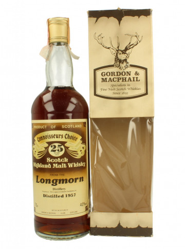 Longmorn Speyside Scotch Whisky 25yo 1957 75cl 40% Gordon MacPhail - Connoiseur Choice
