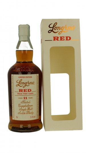LONGROW 11 years old 70cl 51.8% OB  -RED -Fresh Port Cask