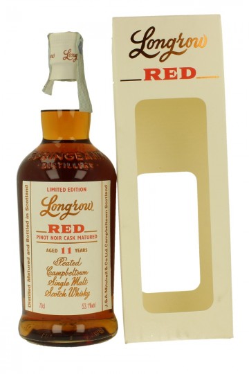 LONGROW 11 years old 70cl 53.1% OB  -RED - Pinot Noir Cask