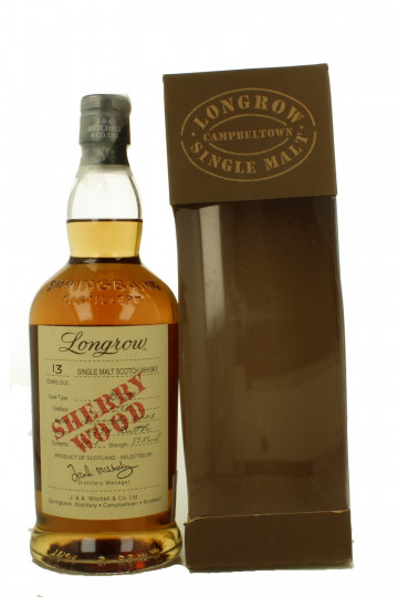 LONGROW 13 Year Old Bottled 2002 70cl 53.2% OB- Butt Cask Sherry wood
