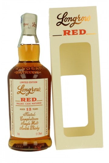 LONGROW 13 years old 70cl 51.3% OB  -RED -Malbec Cask