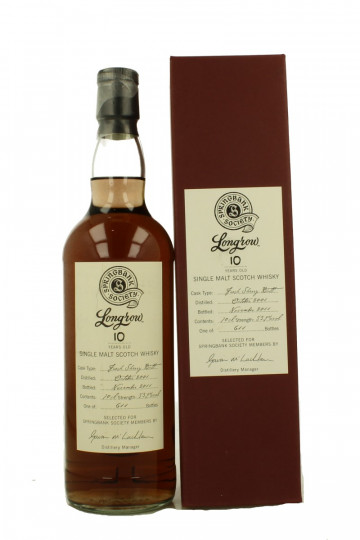 Longrow Campbeltown Scotch Whisky 10 Years Old 2001 2011 70cl 59.9% OB  -Fresh Sherry Butt