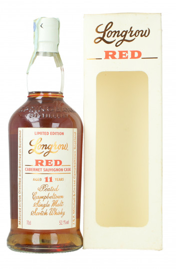 Longrow Campbeltown Scotch Whisky 11 year old 70cl 52.1% OB  -RED - cabernet sauvignon