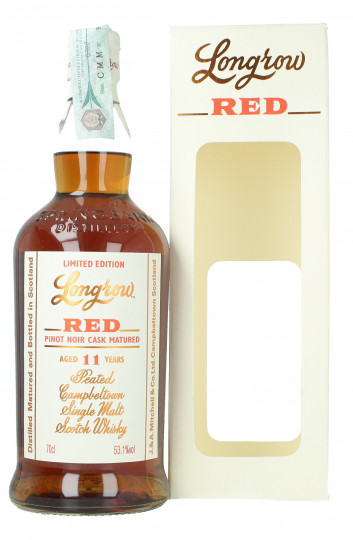 Longrow Campbeltown Scotch Whisky 11 year old 70cl 53.1% OB  -RED - Pinot Noir Cask