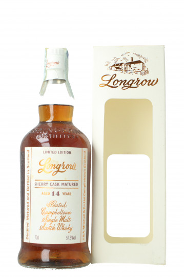 Longrow Campbeltown Scotch Whisky 14 Year Old 70cl 57.8% OB- Sherry cask