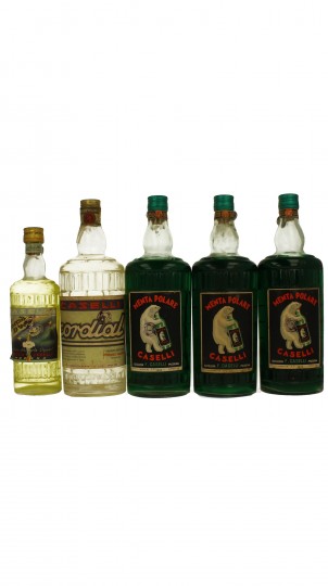 lot of 10 old Italian Liquor Distillery Caselli bot 50's-60's 10x75cl 40%