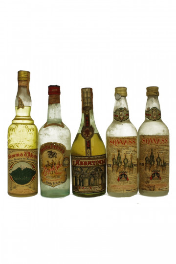 lot of  10 old Liquor Bot.40/50/60's 75cl