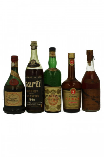 lot of  10 old Liquor Bot.40/50/60's 75cl