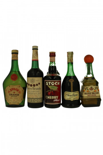 lot of 11 old Italian And French Brandy Mixed Fruit Bot 60's 75cl 40%