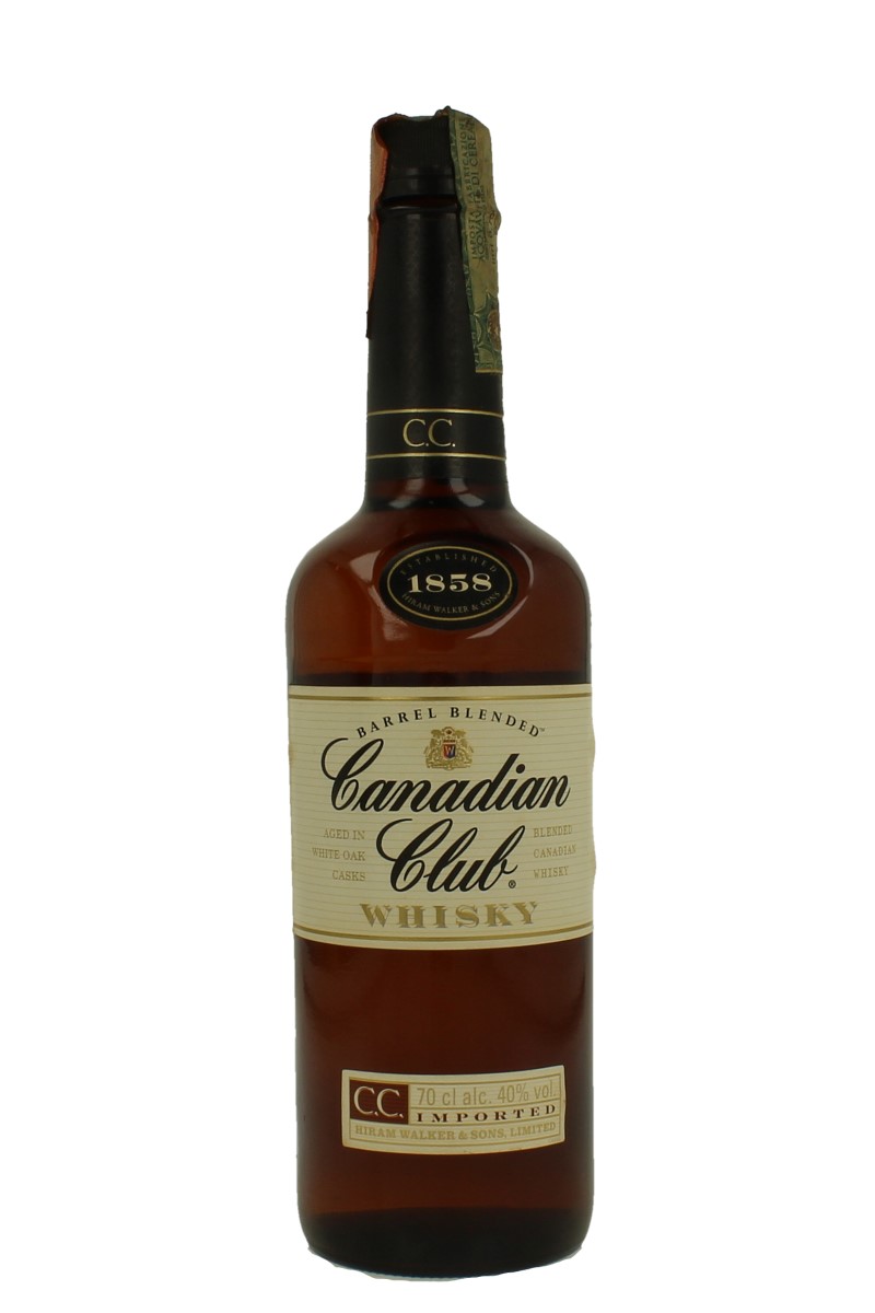 Lot of 12 old Canadian Whiskey 75cl 40 Products Whisky Antique