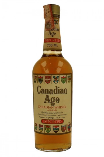 Lot of 12 old Canadian Whiskey 75cl 40%