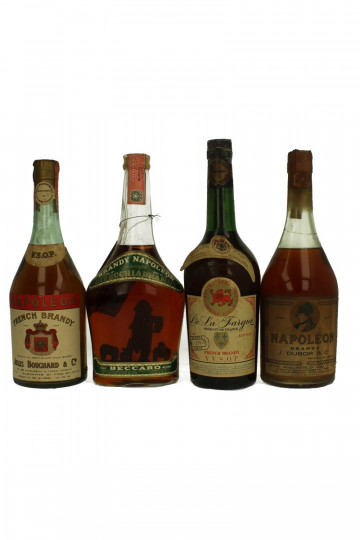 lot of 12 old Italian And French Brandy Mixed Bot 60's 75cl 40%