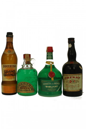 lot of  12  old  Liquor Bot in the 40-50-60's 75cl