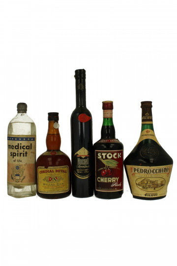lot of  12  old  Liquor Bot in the 40-50-60's 75cl