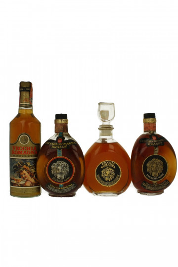 lot of 15 old Italian Brandy Vecchia Romagna Bot 60's 75cl plus one Magnum 150cl 5 pictures