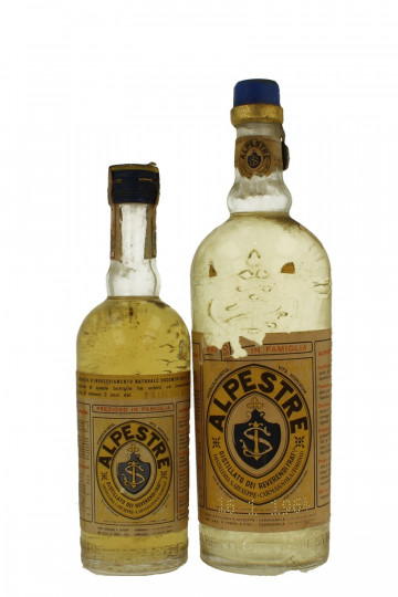 lot of  2 old Italian  Liquor Alpestre Bot.40/50/60's 75cl