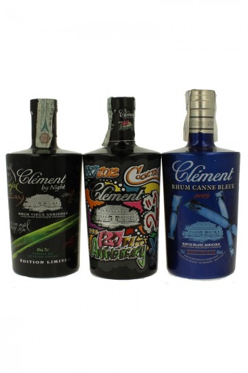 Lot of 3 Clement  Rum 3x70cl