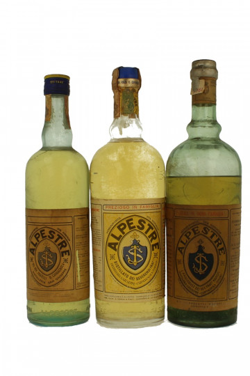 lot of  3 old Italian Liquor Alpestre Bot.40/50/60's 75cl