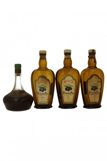 lot of 3  old Italian Liquor Prunella Stock & Branca Bot.1940/50's 75cl