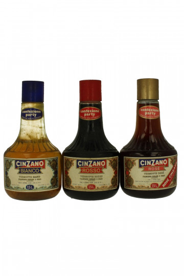 lot of  3  old  Vermouth Cinzano Bot in the 40-50-60's 200cl
