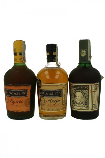Lot of 4 DIPLOMATICO Rum 4x70cl 40% AMBASSADOR-ANEJO-RESERVA ESC.-RESERVA