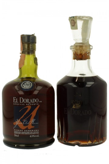 Lot of 4 El Dorado Rum 4x70cl Special Reserve -12 yo-21yo-25yo