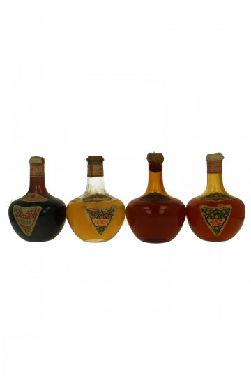 lot of 4 old Italian LIquor Aurum Bot.1940/50's 75cl