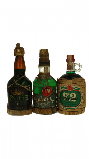 lot of 4  old Italian Liquor Centerbe Bot 60/70's maybe 50's 75cl