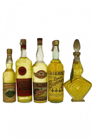 lot of  5 old Italian  Liquor Mixed Bot.40/50/60's 75cl