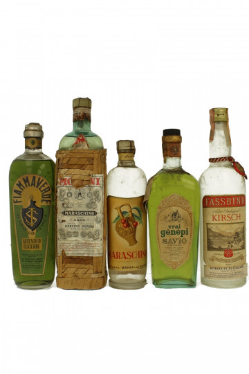 lot of  5 old Italian  Liquor Mixed Bot.40/50/60's 75cl