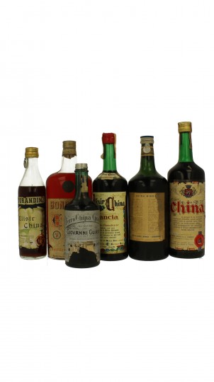 lot of 6 old Italian Liquor China bot 50's-60's 5x75cl and 1x50cl 40%