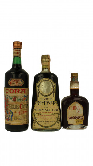 lot of 6  old Italian Liquor Elixir China Bot.40/50/60's 75cl