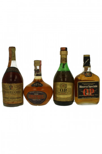 lot of 7 old Italian Brandy Mixed Bot 60's 75cl 40%