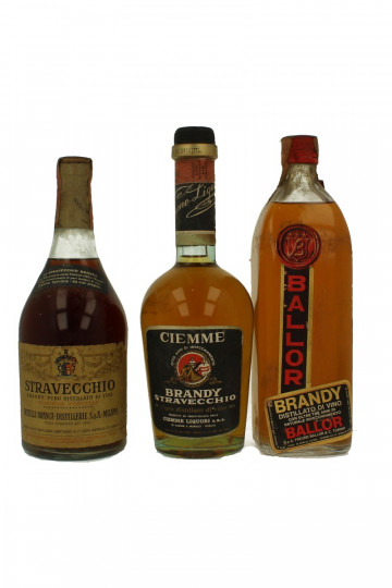 lot of 7 old Italian Brandy Mixed Bot 60's 75cl 40%