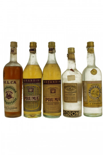 lot of 7  old Italian Liquor bot 50's-60's 7x75cl 40%