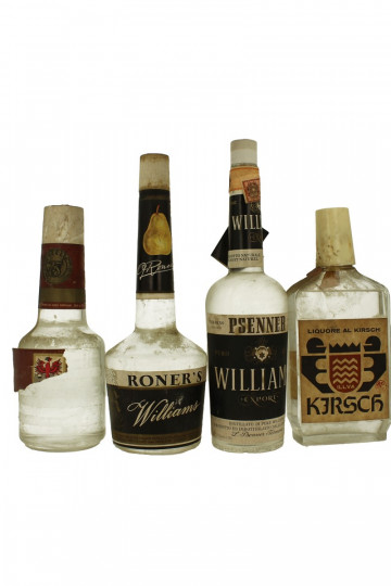 lot of  8 old Italian and French Liquor Fruit Distillates Bot.40/50/60's 75cl