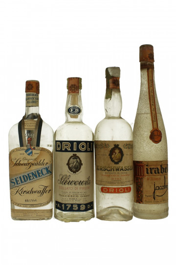 lot of  8 old Italian and French Liquor Fruit Distillates Bot.40/50/60's 75cl