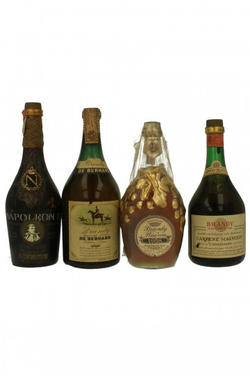 lot of 8 old Italian Brandy Mixed Bot 60's 75cl 40%