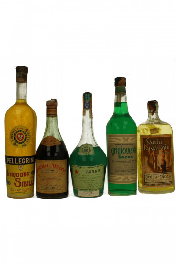 lot of  9  old  Liquor Bot in the 40-50-60's 75cl