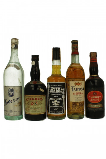 lot of  9  old  Liquor Bot in the 40-50-60's 75cl