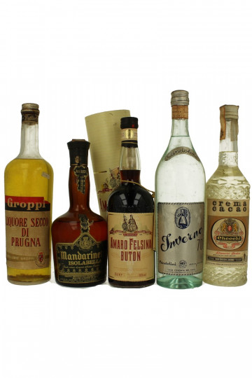 lot of  9  old  Liquor Bot in the 40-50-60's 75cl