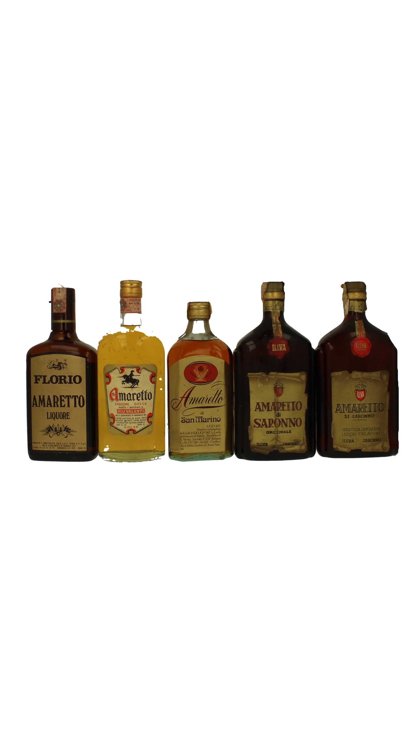 lot of Italian Liquor Old Amaretto Included Amaretto di