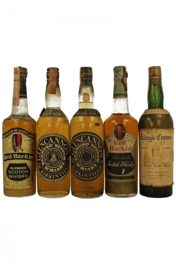 LOT OF  OLD BLENDED  Amazing drinking bottles Cork Cap Bot. 60's 15x75cl IMPORTANT: FOR SHIPMENT COST ASK BEFORE PLACE ORDER
