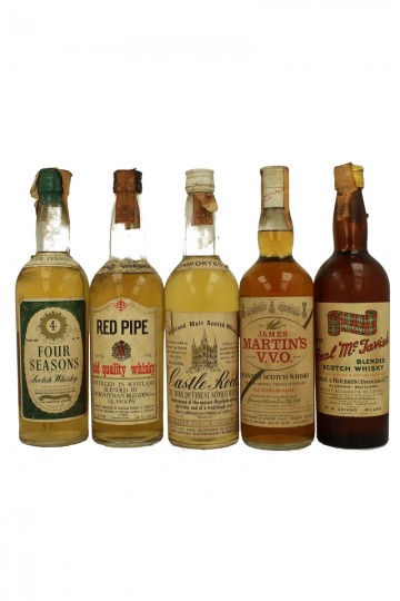 LOT OF  OLD BLENDED  Amazing drinking bottles Short Cap Bot. 60's 18x75cl IMPORTANT: FOR SHIPMENT COST ASK BEFORE PLACE ORDER