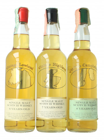 Lot of Signatory islay -campbelltown-highland & lowland - Bot. in The 90's 6x70cl 40%