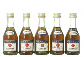 Lot old  Cognac Renault miniature 1970  circa 50x4cl