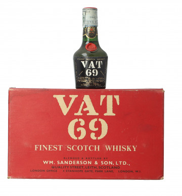 Lot old  Vat 69 Scotch Whisky miniature 1970  circa 11x5cl